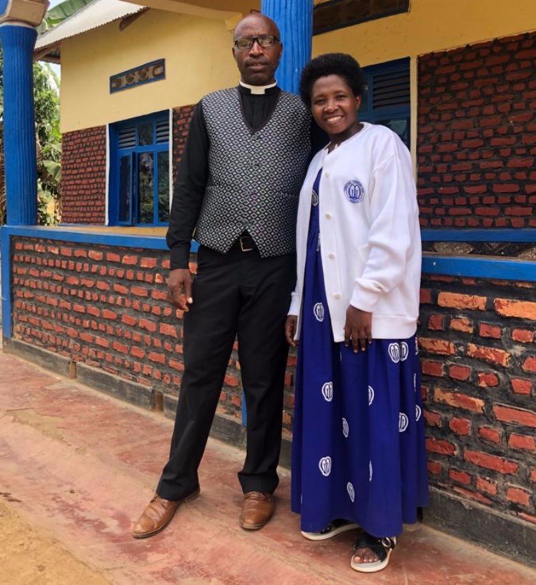 Pastor Xavier and his wife Jaqui - Nyagihanga parish