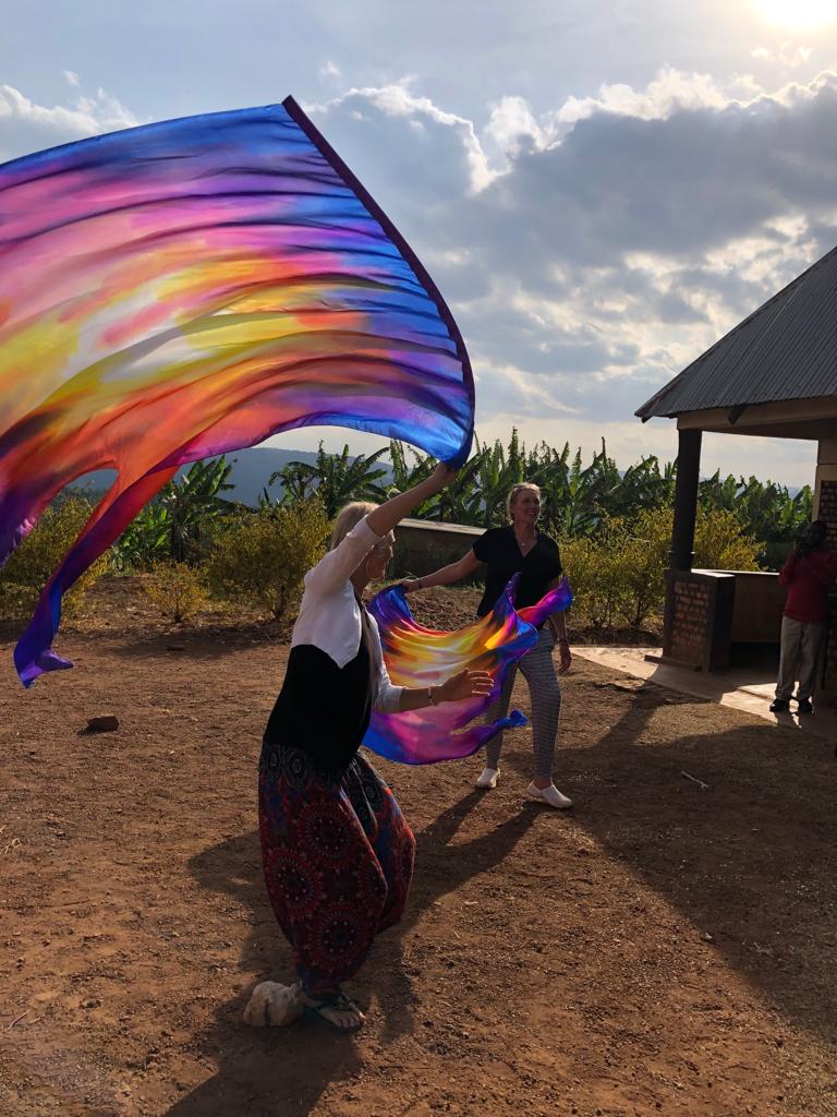 Movement in Worship outside with Susanna & Marelize