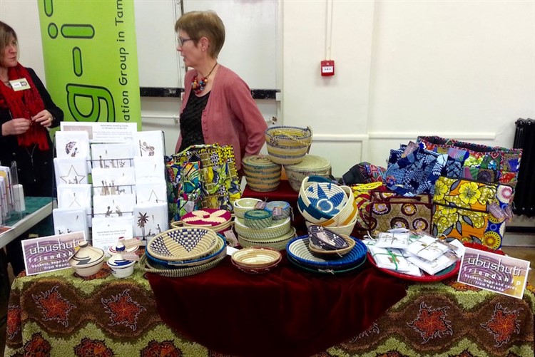 Ubushuti stall at church fair in Tamworth