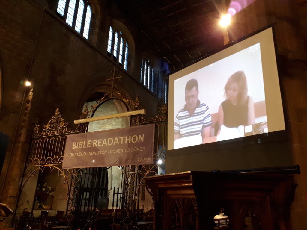 Tamworth Bible Readathon live link with Romania